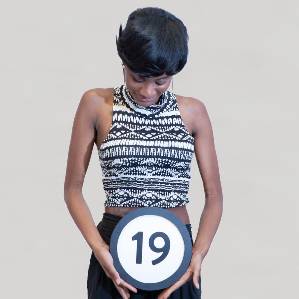 This digital image is part of the 1 to Infinity portrait photography series by Danny Goldfield.