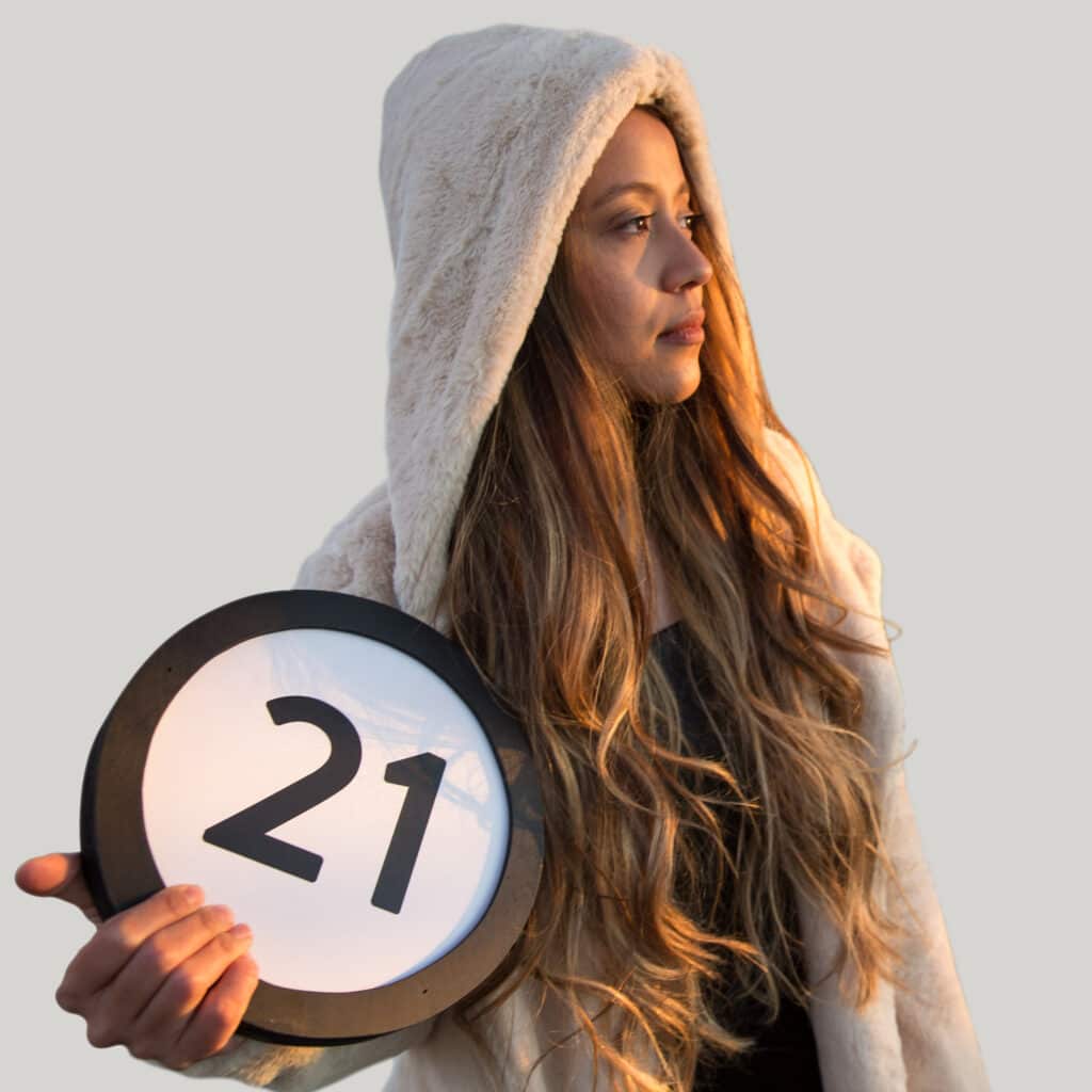 This digital image is part of the 1 to Infinity portrait photography series by Danny Goldfield.